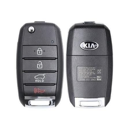 OEM RFB: 2015 - 2018 Kia Sedona Remote / Flip Key / 4-Button / Hatch Gen 2 / PN: 95430-A9100 / TQ8- RFK-KIA043